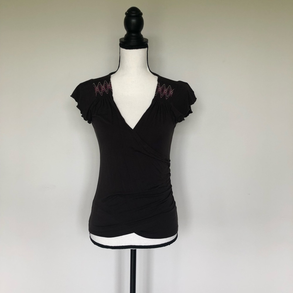 Ann Taylor Loft faux wrap top